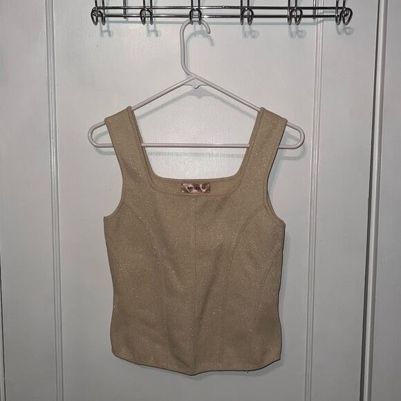 New Bailey 44 Women's Shine Sleeveless Knit Tank Top size M - Picture 1 of 5